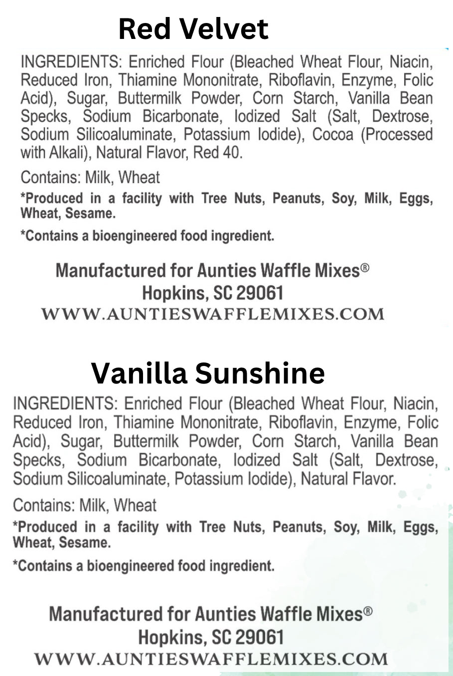 Aunties Waffle Mixes Premium Assortment - 2-Pack