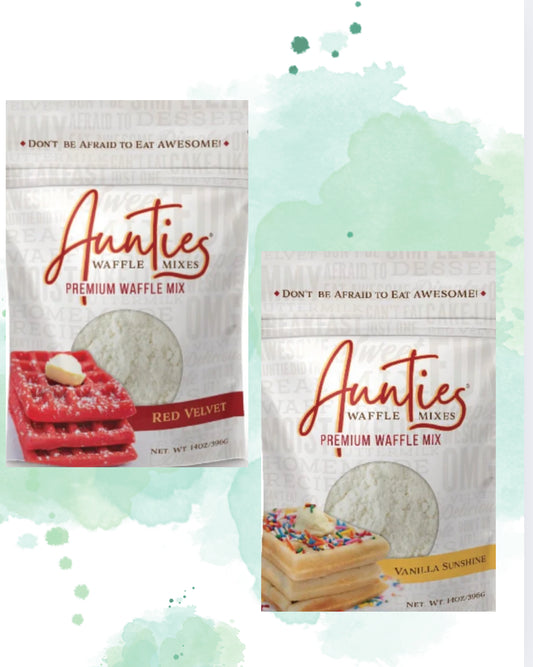 Aunties Waffle Mixes Premium Assortment - 2-Pack